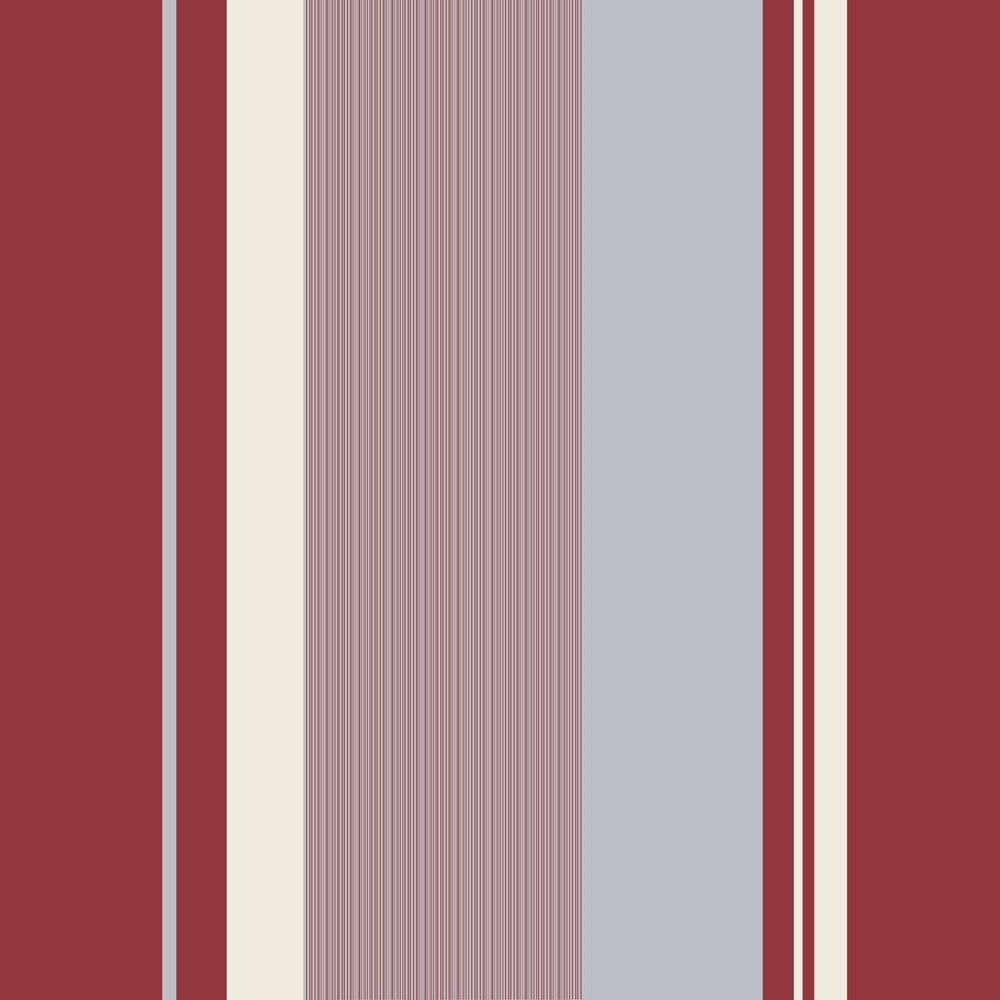 Crown Millie Stripe Wallpaper Red From I Love Uk