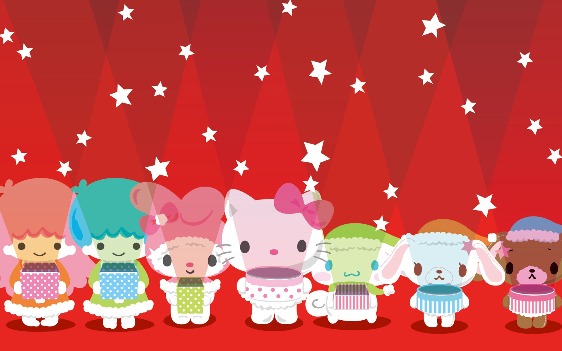 Hello Kitty Party HD Wallpaper Animation