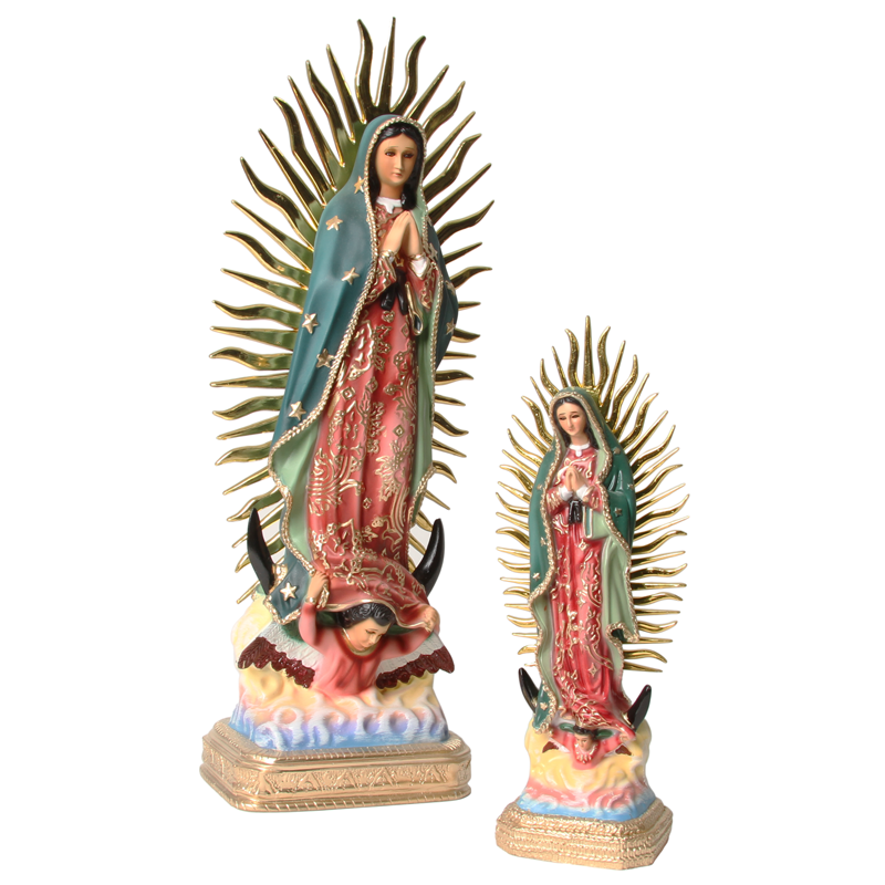 Mexican Virgin Mary Image Statue
