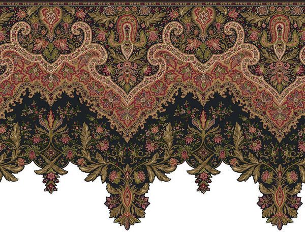 Ornate And Detailed Large Victorian Wallpaper Border Or Frieze