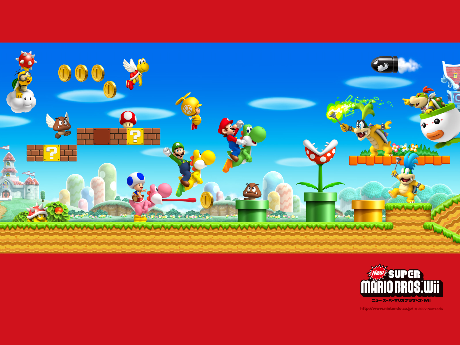 Tmk S Image Wallpaper New Super Mario Bros Wii