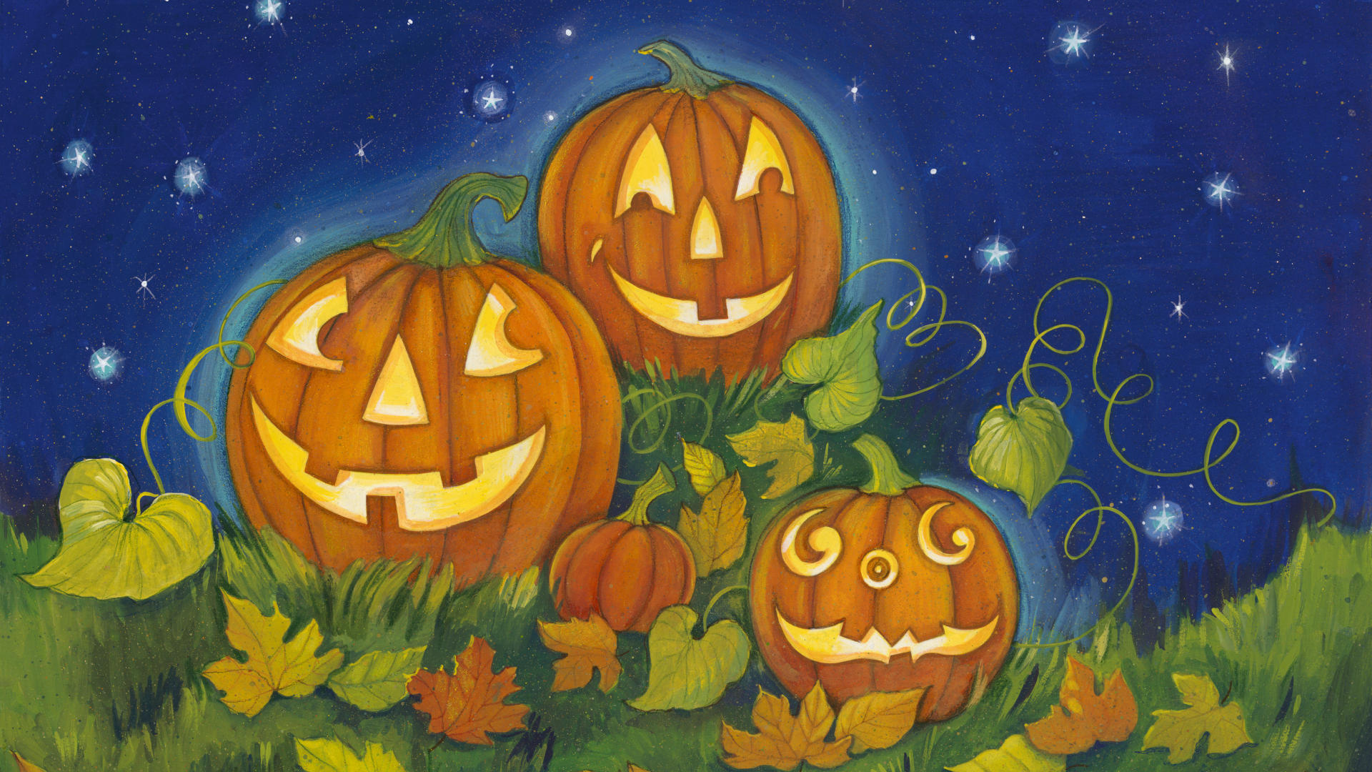 Hq Jolly Jack O Lanterns Wallpaper