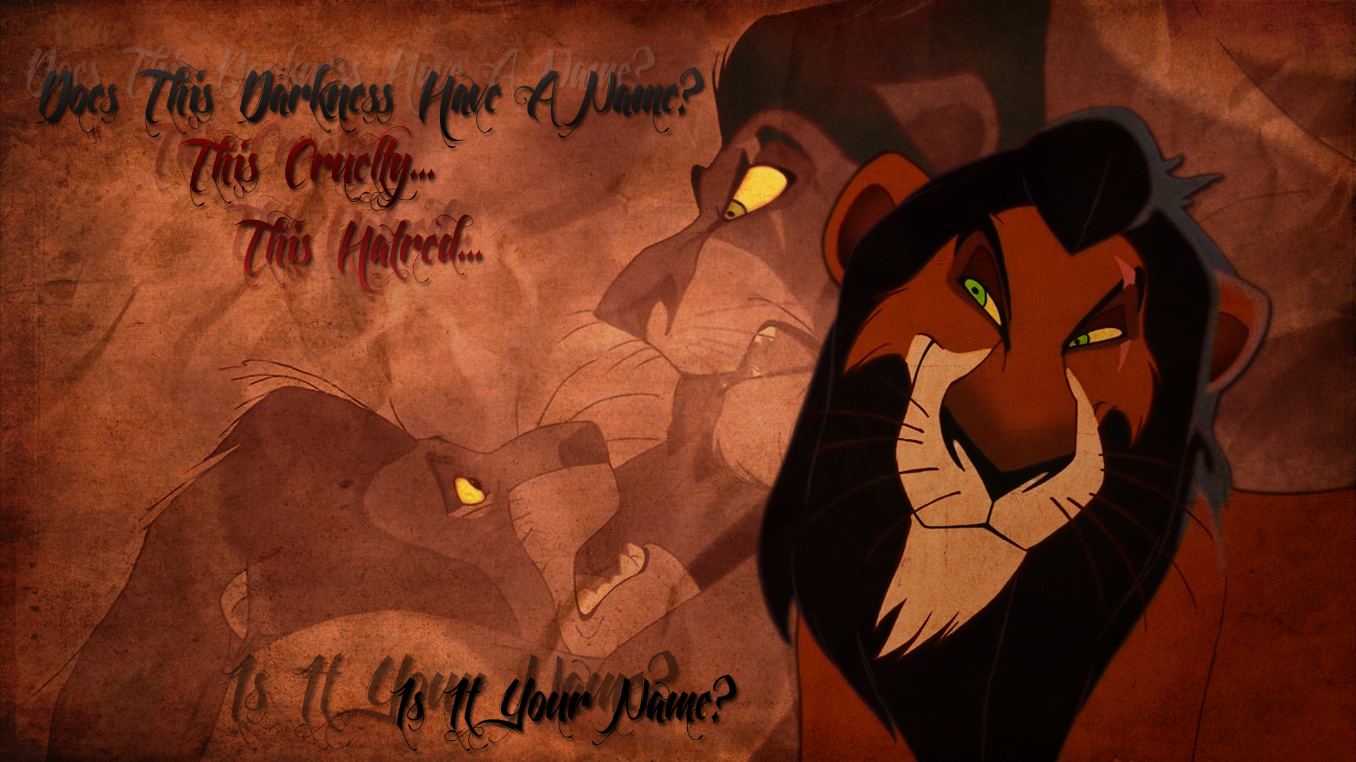 Does This Darkness Have A Name Scar Lion King HD