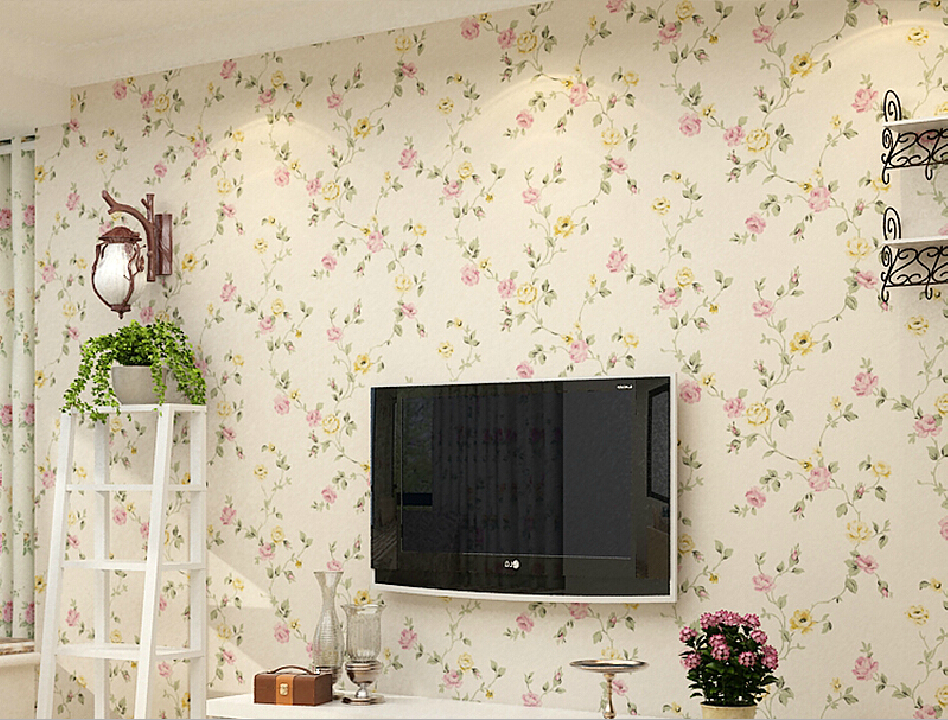 House 3d Tv Wall Pastoral Style Wallpaper