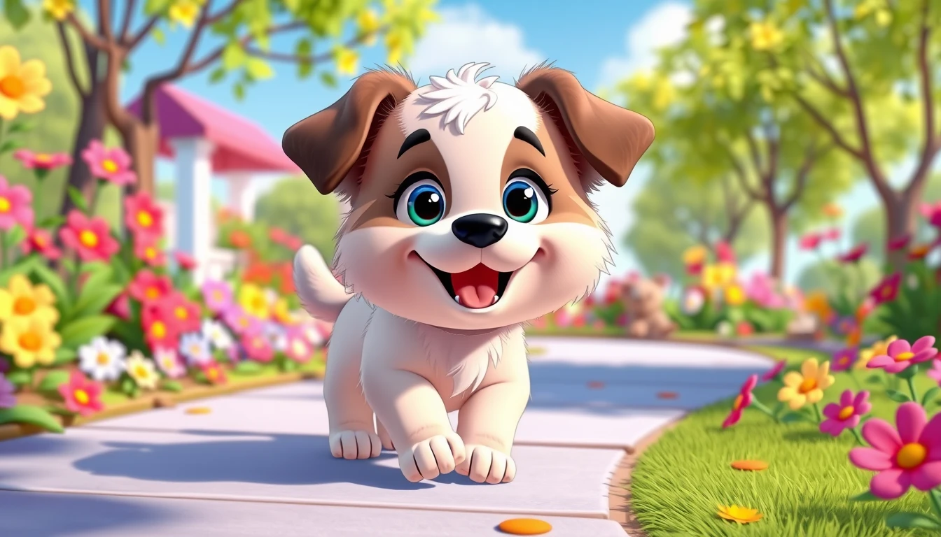 Cartoon Puppy Wallpaper