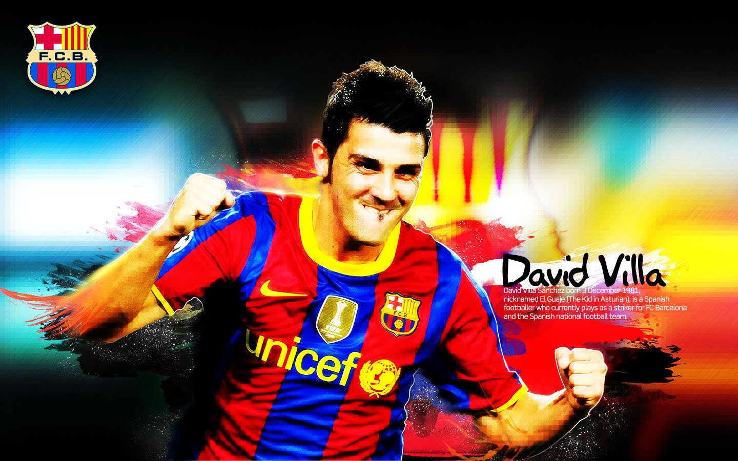 David Villa Fc Barcelona Wallpaper