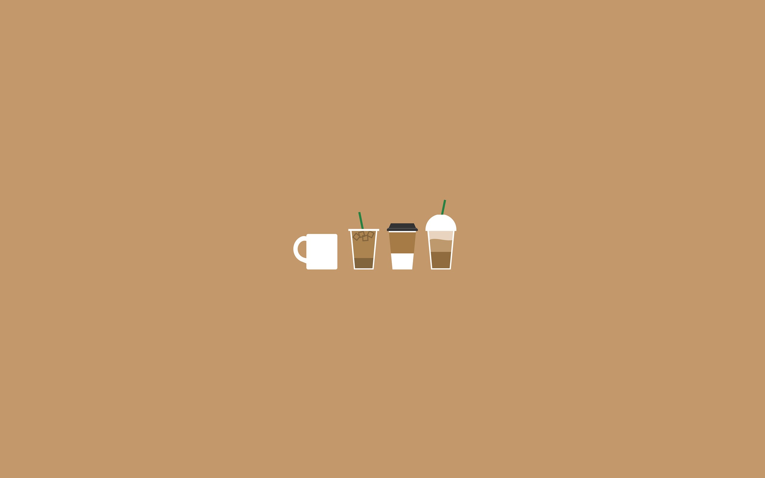 Coffee Illustration Wallpaper Stock
