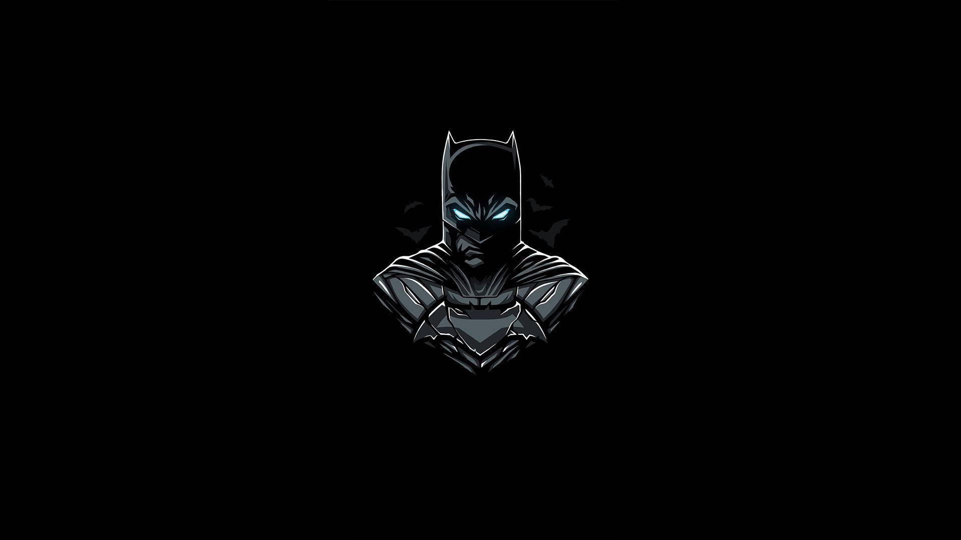 Download Super Amoled Batman Bust Wallpaper