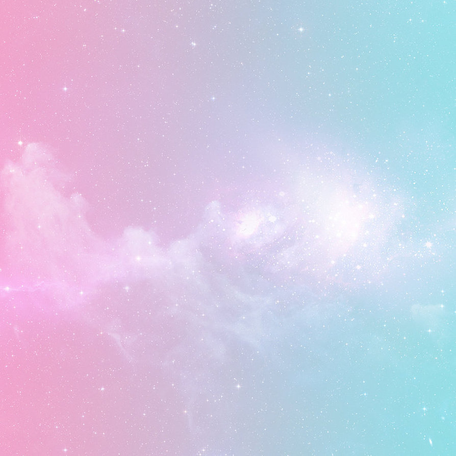 Pastel Mint Green Galaxy Background