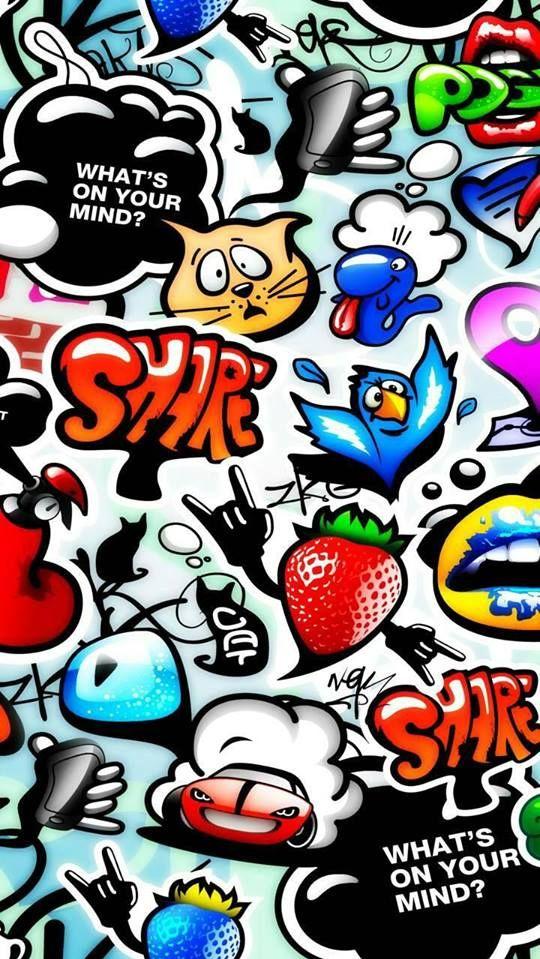 What S On Your Mind Graffiti Wallpaper iPhone