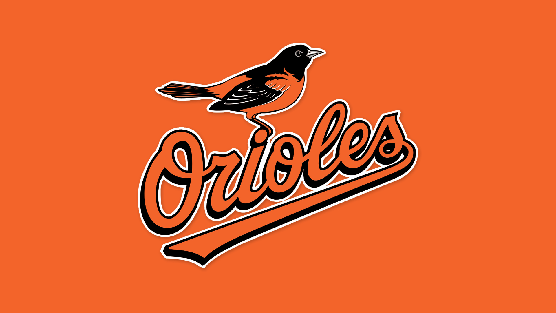 Baltimore Orioles Baseball Official Logo Mlb Camden Yard