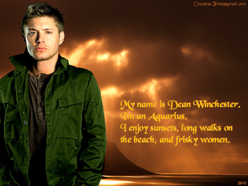 My Name Is Dean Supernatural Wallpaper