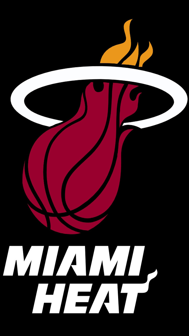 Free Download Nba Team Miami Heat Team Logo Image Gallery For Iphone 5 Wallpaper Hd 640x1136 For Your Desktop Mobile Tablet Explore 42 Miami Heat Logo Wallpaper Hd Lebron