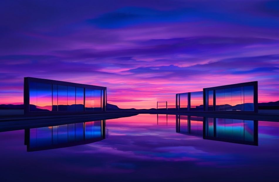 Purple Windows Wallpaper