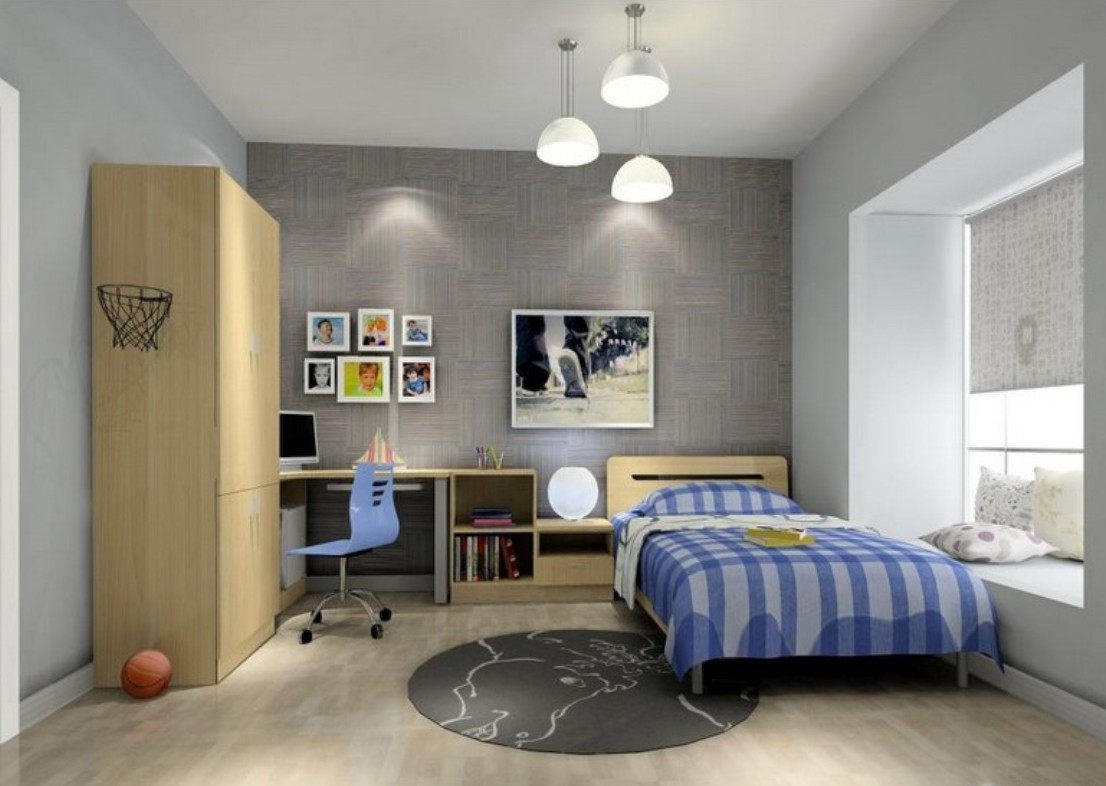 Floor 3d Wallpaper Boys Bedroom And Wardrobe