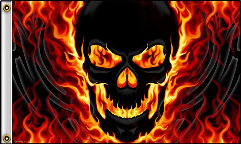 Skull Flame Flag X Code Hl117 List Price