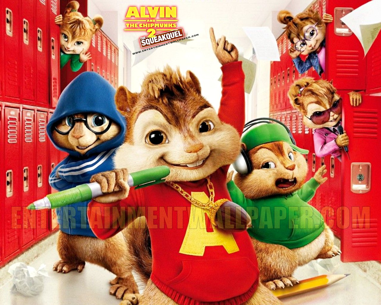 alvin and the chipmunks the squeakquel wallpaperjpg