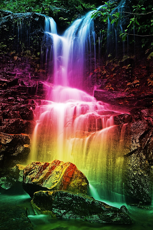 [45+] Desktop Wallpapers Waterfalls with Rainbow on ...
