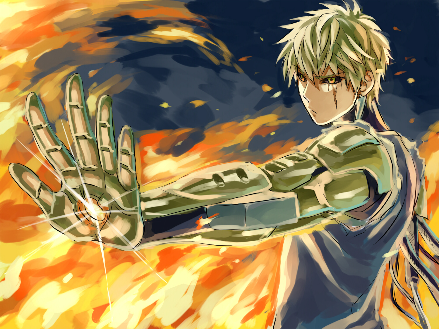 Anime, One-Punch Man, Genos (One-Punch Man), Saitama (One-Punch Man), HD  wallpaper