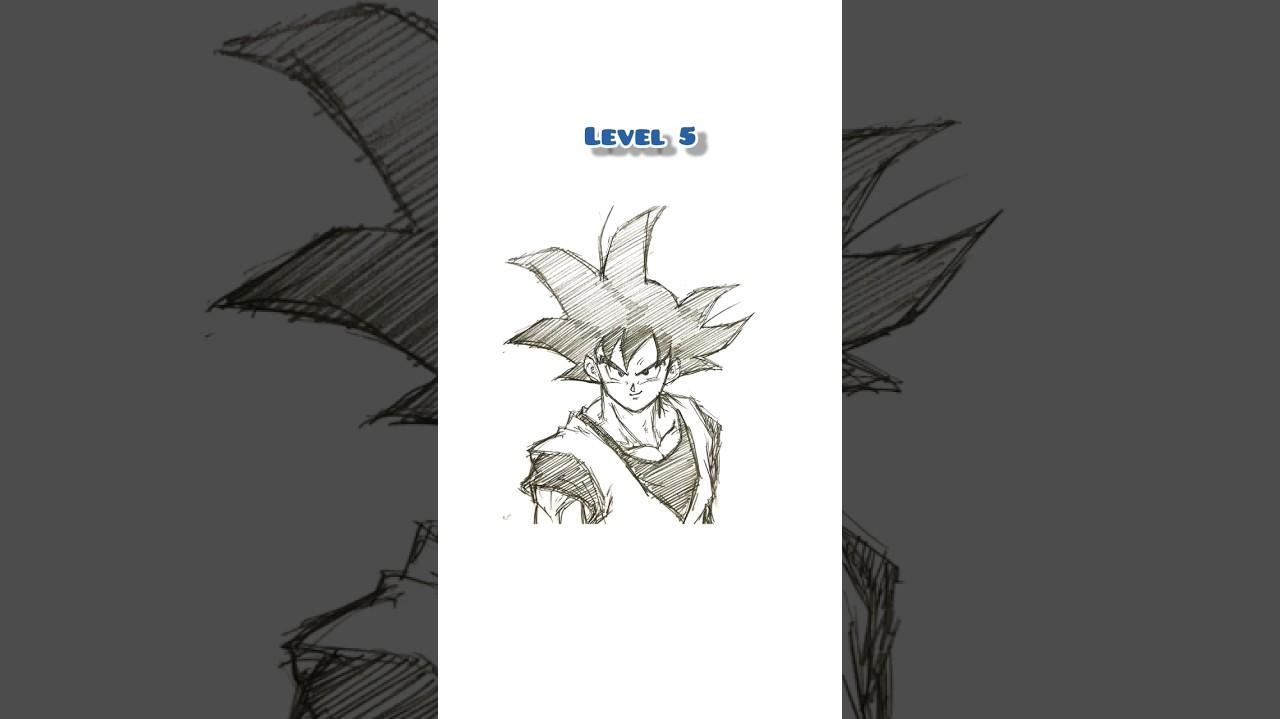 Goku Drawing Level To Shorts
