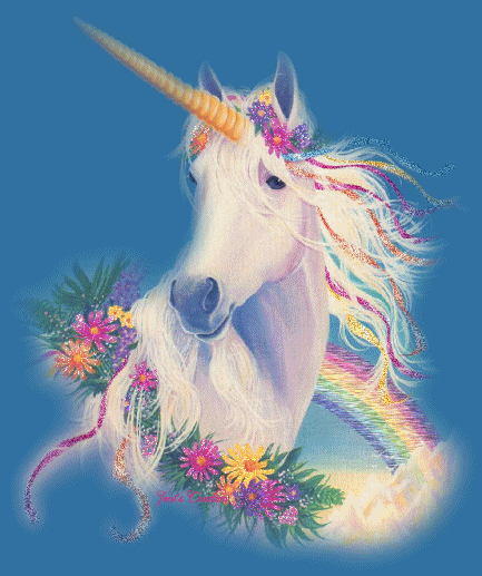 Unicorns images Rainbows And FlowersAnimated wallpaper and background