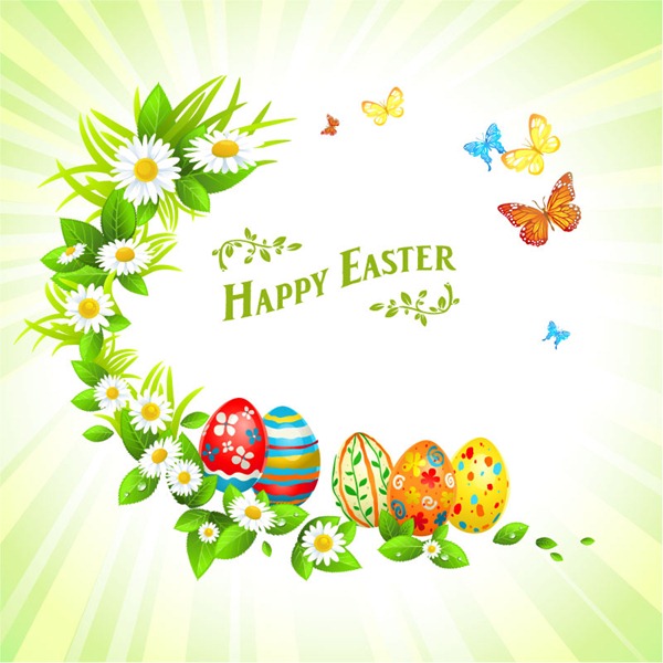 Free Easter Floral Background Backgrounds