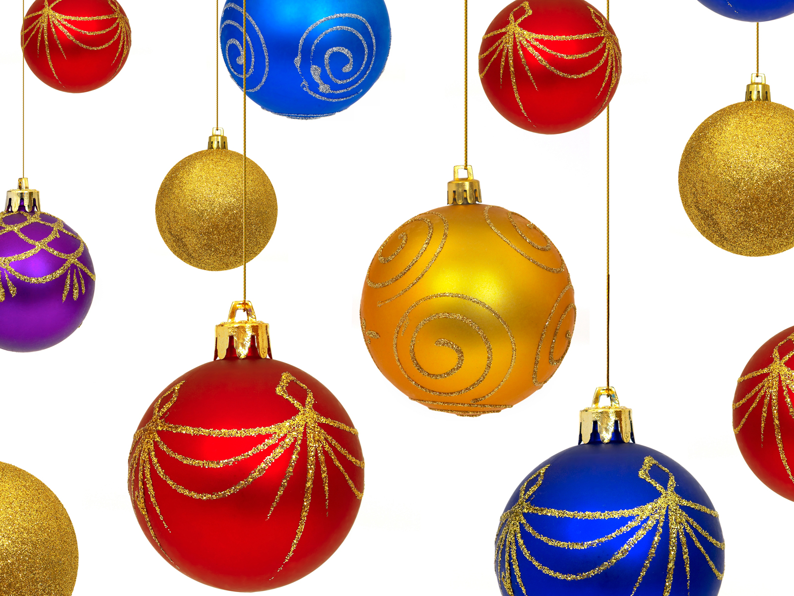 Christmas Balls Google Skins Background