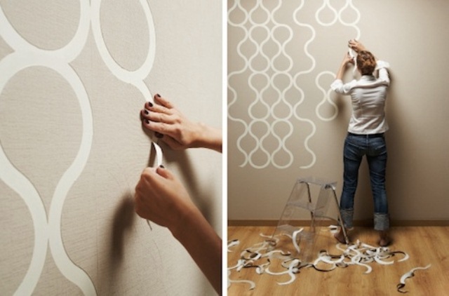 Creative Tear Off Wallpaper For Customizable Design Digsdigs