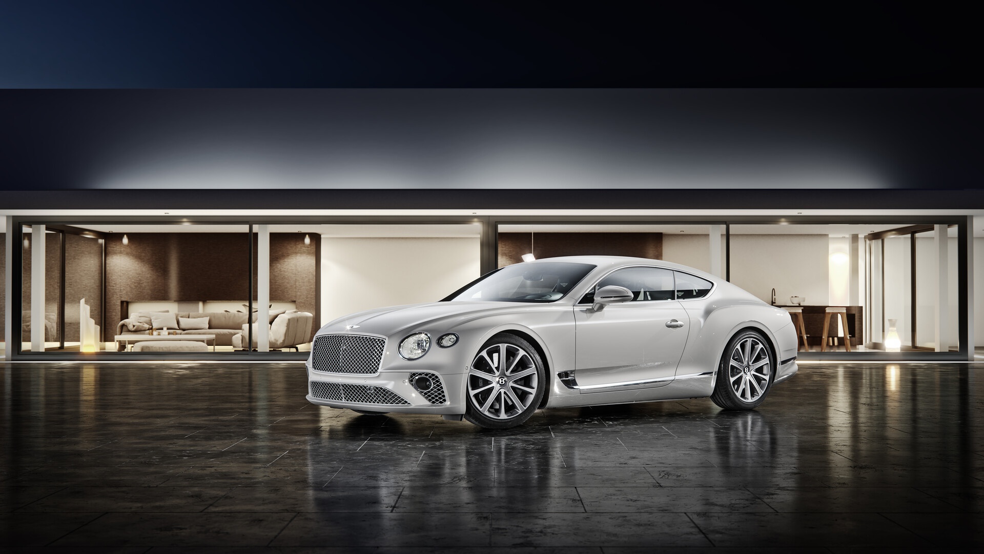 Vehicles Bentley Continental Gt White