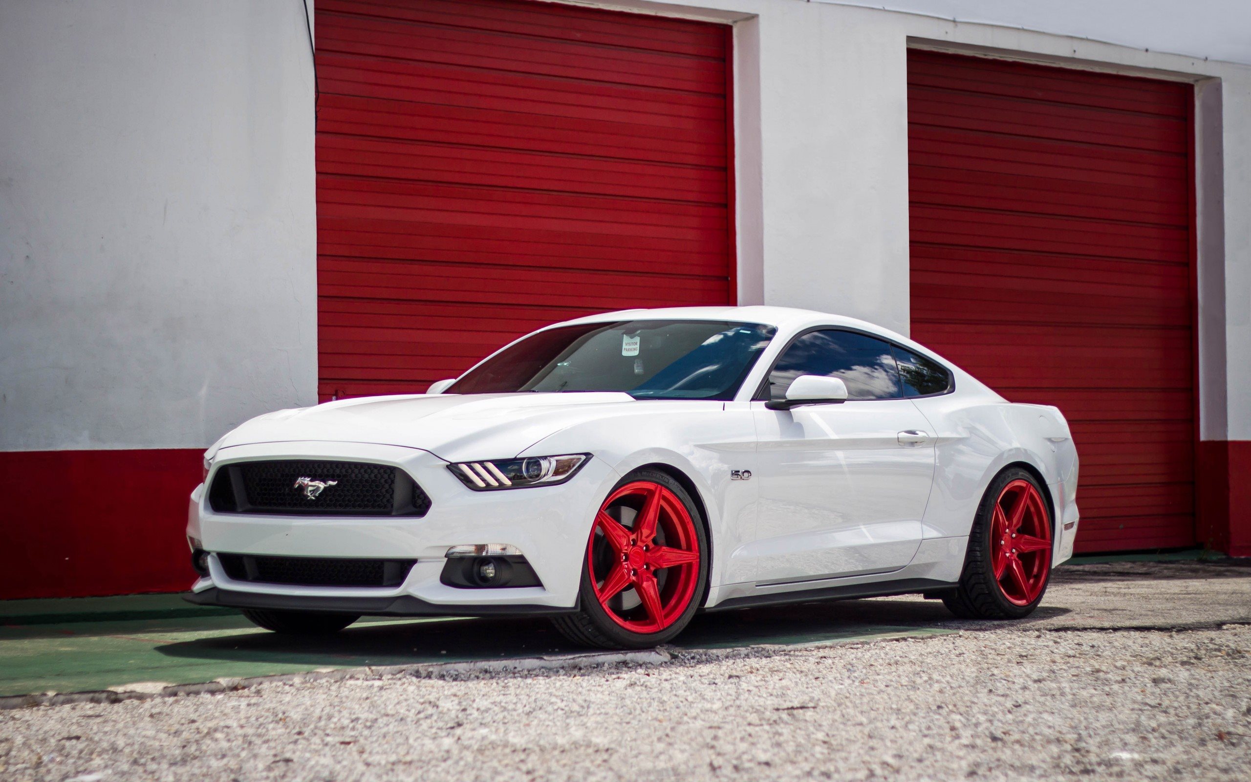 Wallpaper Ford Mustang Gt Incurve Lp White