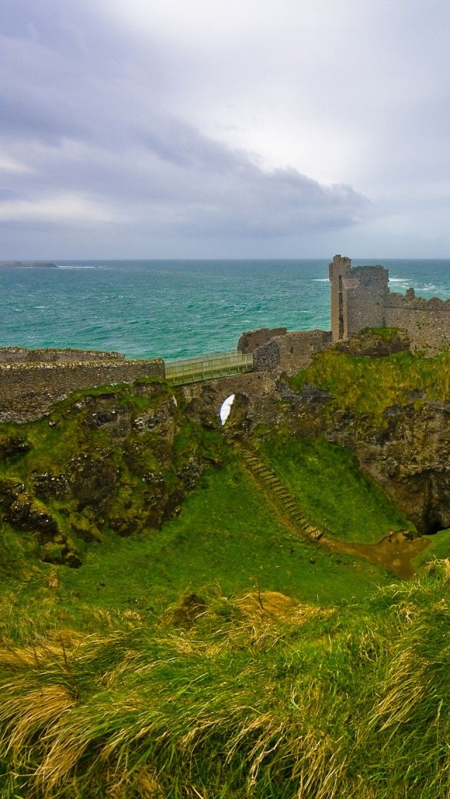 Dunluce Castle Northern Ireland iPhone Wallpaper Background