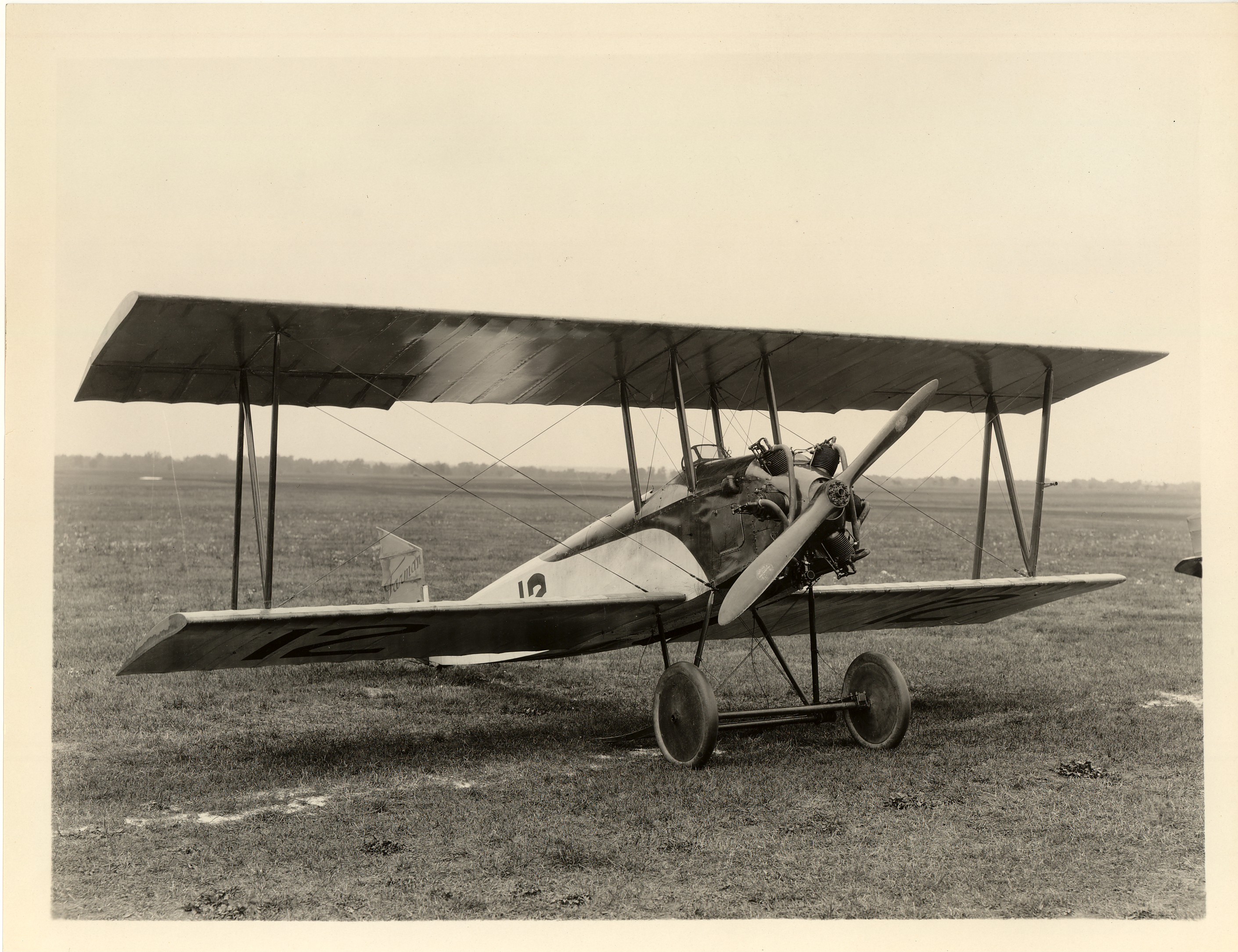 Biplane Aviation Art Drawing For