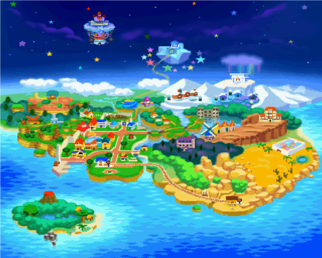 Paper Mario Ingame Map Wallpaper By Painbooster2