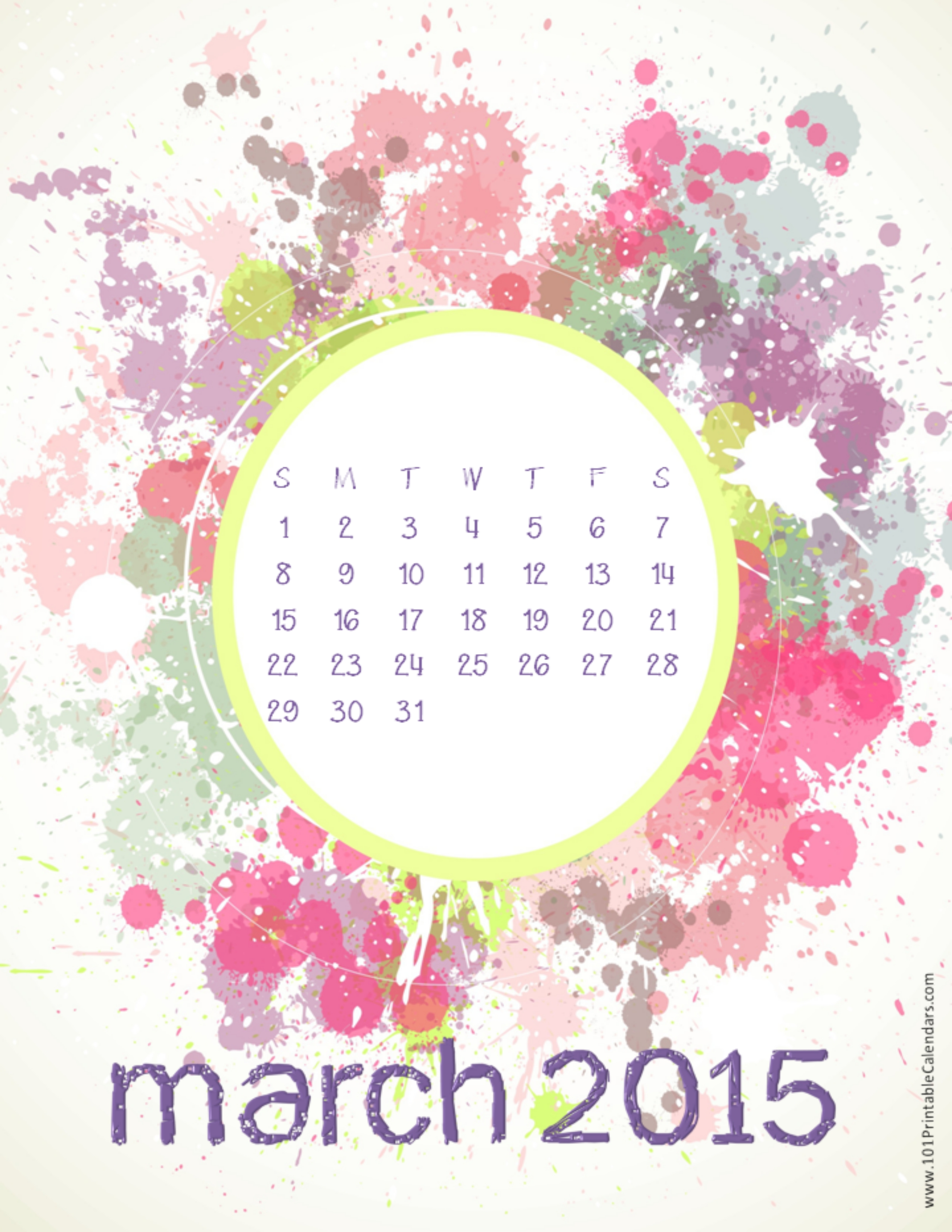 March Calendar Image