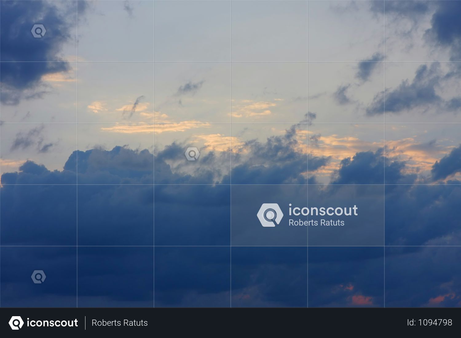 Premium Background Of Sky With Thunderclouds Photo In Png