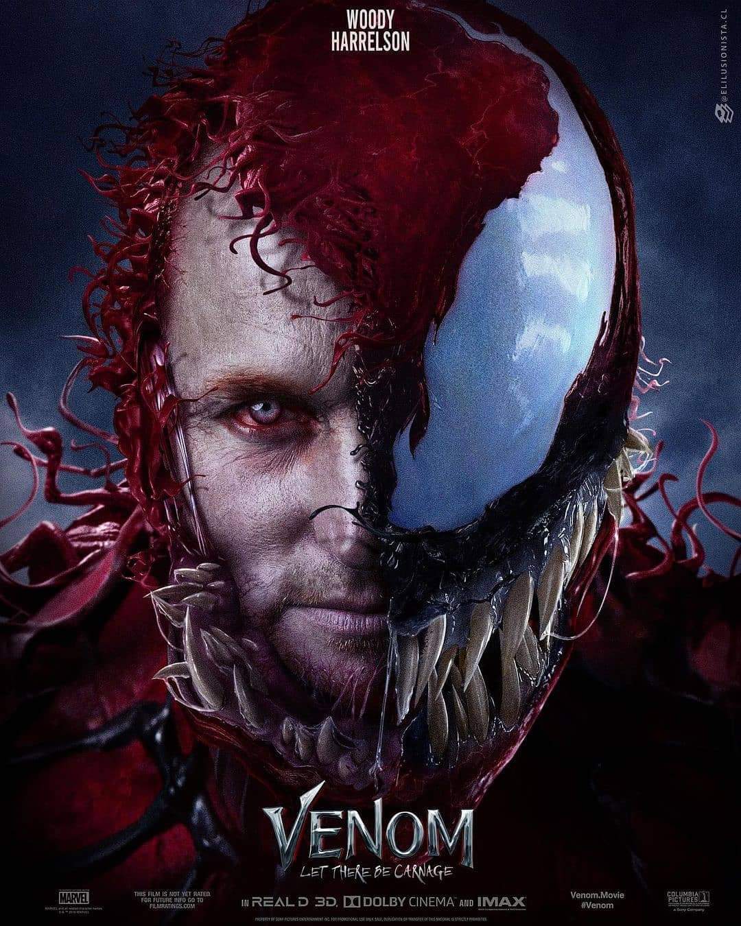 Venom 2 Fan made Woody Harrelson Carnage Poster looks good 1080x1350
