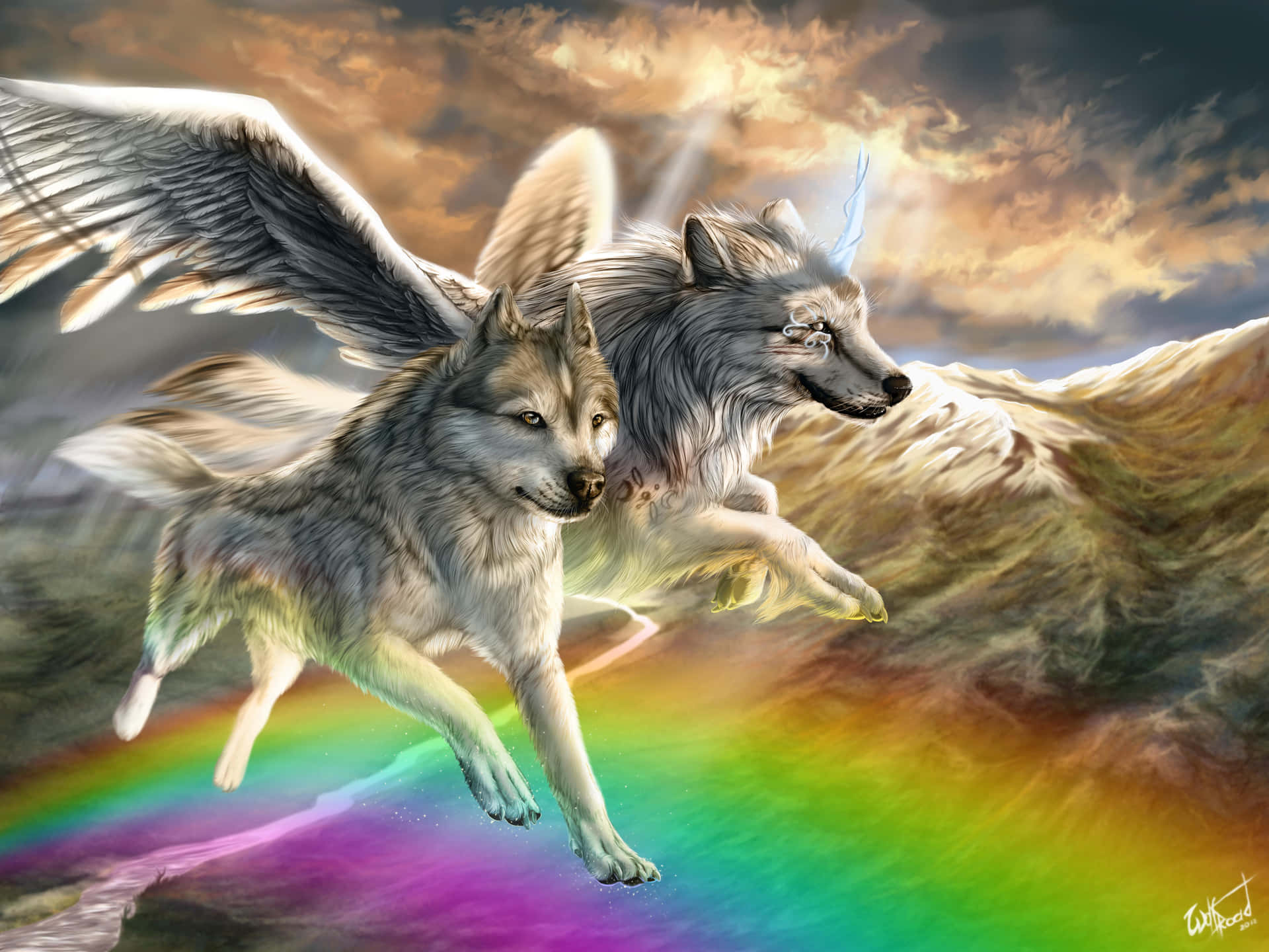 Wolf Aesthetic Wallpaper