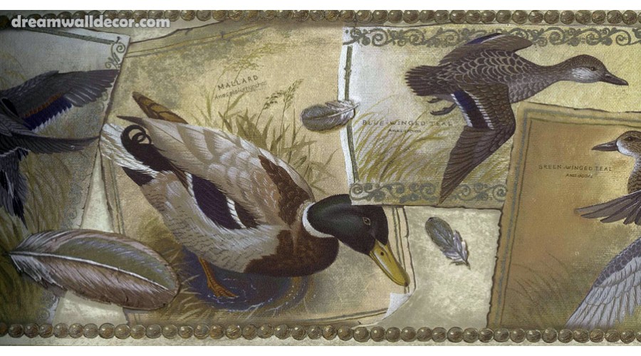 Home Flying Duck Goose Wallpaper Border