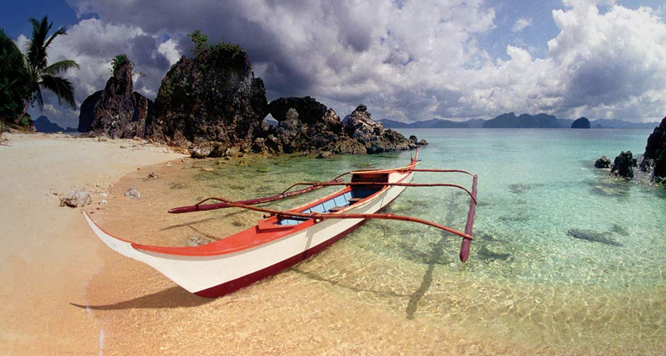 Philippines Beach Pangalusian Island In El Nido