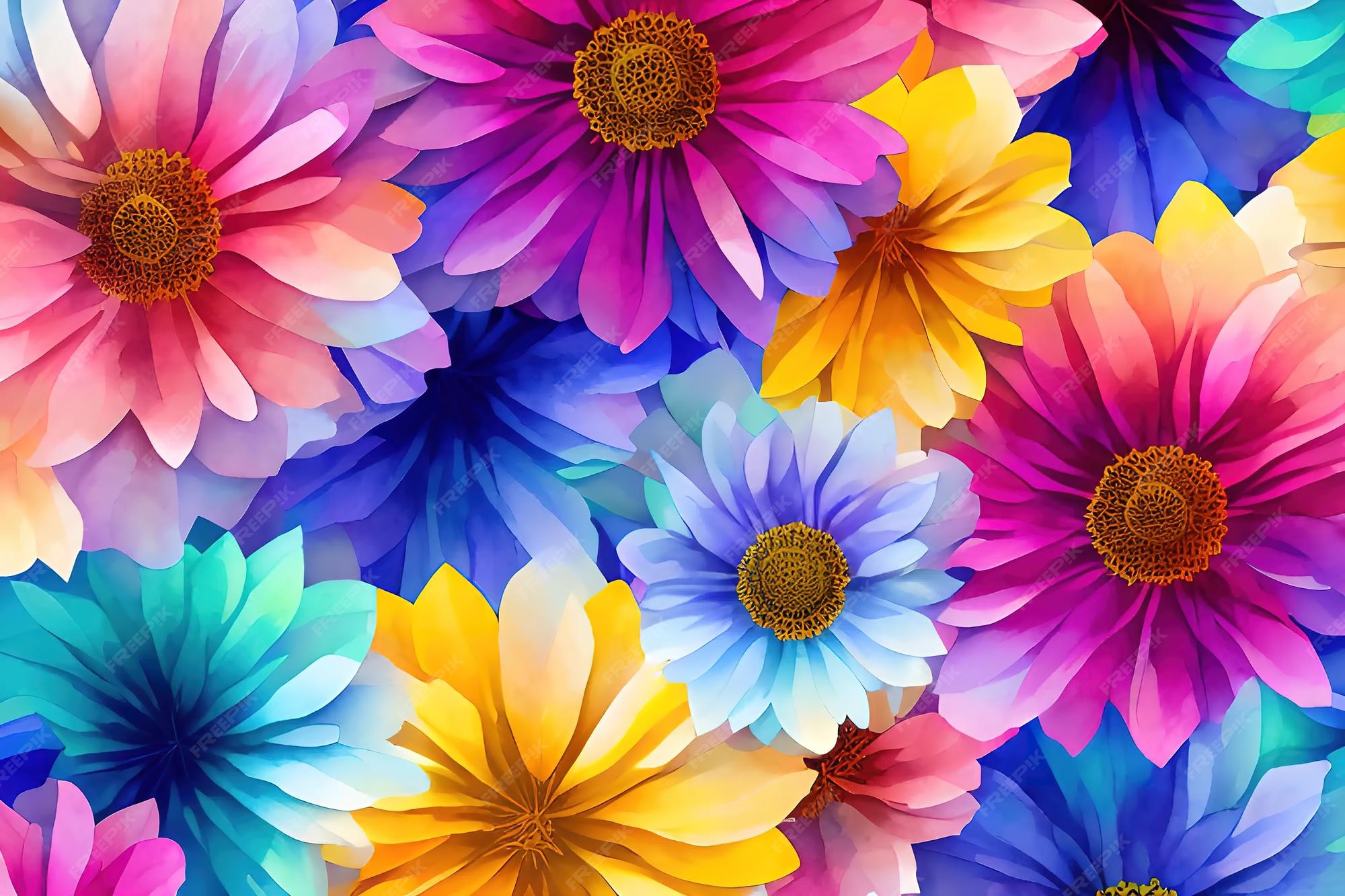 Beautiful Watercolor Floral Background Wallpaper