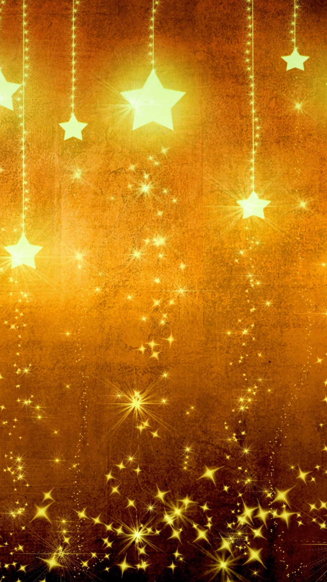 Star Gold Holiday Background Brown Yellow Light Texture Wallpaper