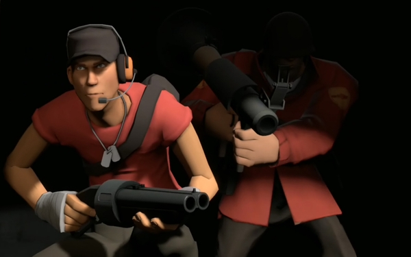 Tf2 Scout Team Fortress Soldier Wallpaper