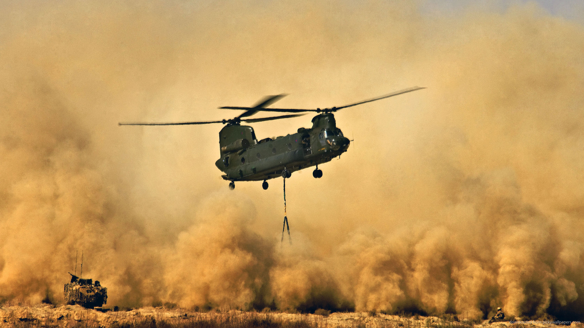 Boeing Ch Chinook In The Sandstorm Picture For iPhone Blackberry