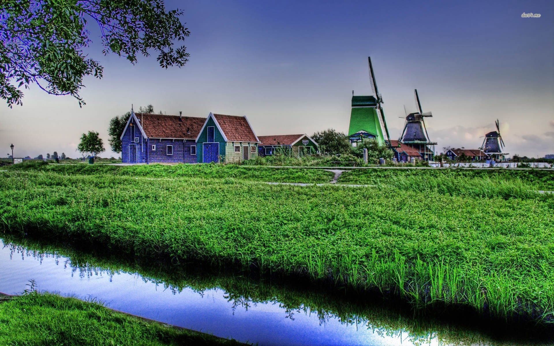 Windmills In Herlands Wallpaper