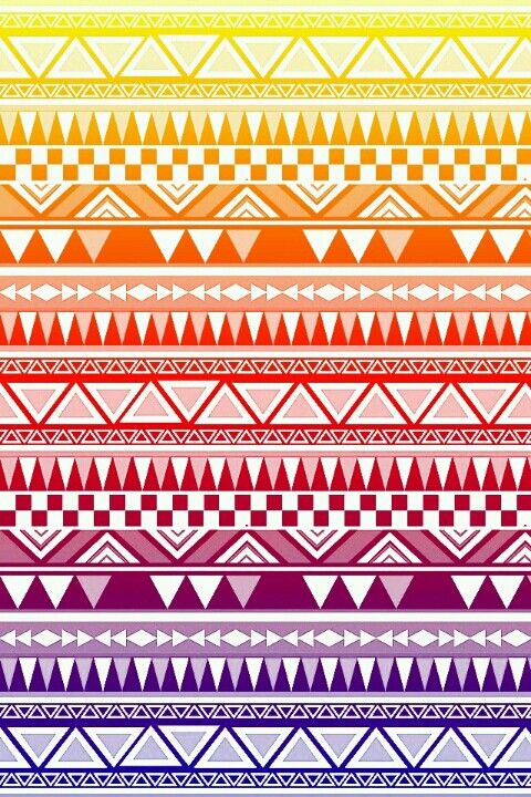Rainbow White Tribal Print Wallpaper Patterns And Prints