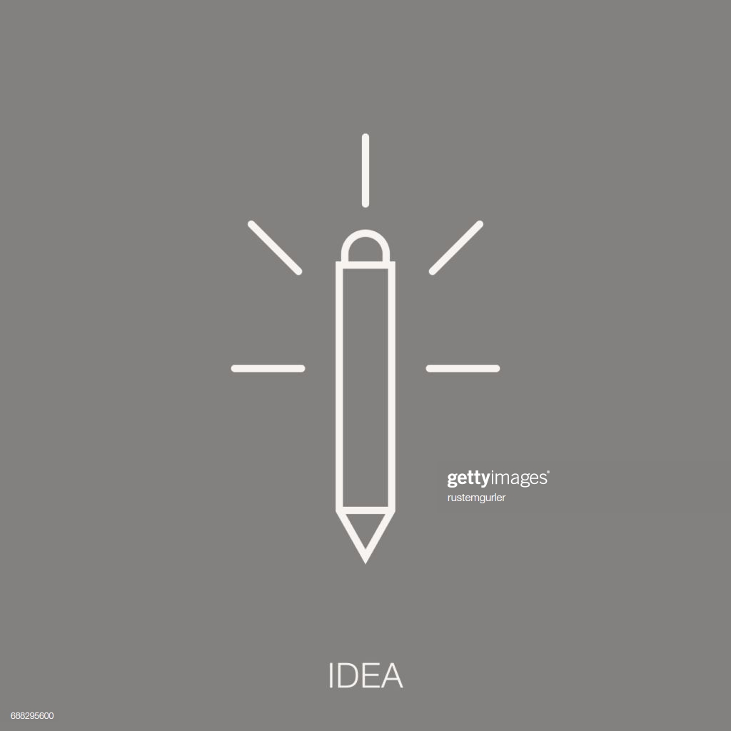 Idea Icon On Gray Background High Res Vector Graphic Getty Image