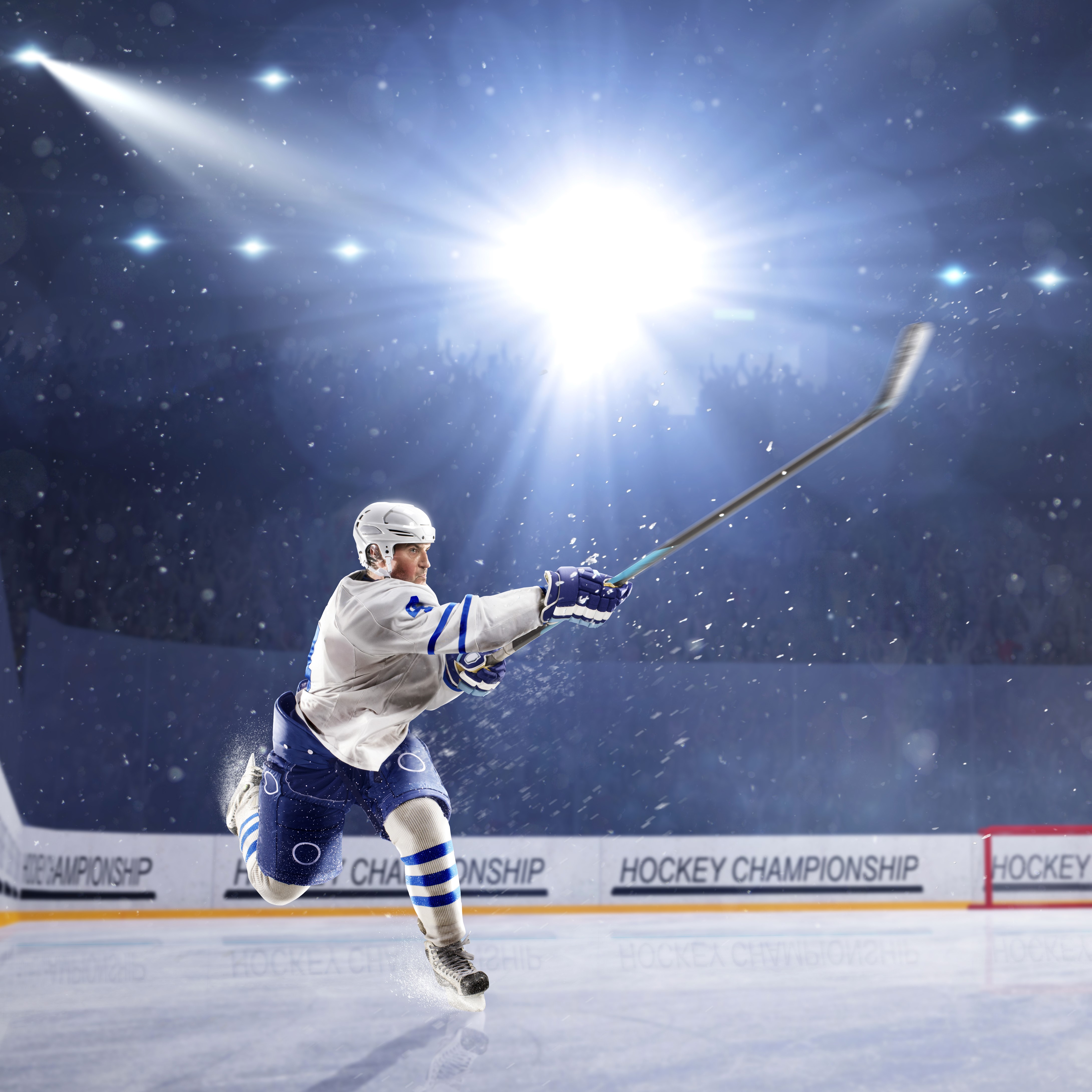 4k Hockey Men Uniform Rays Of Light Ice Rink HD Wallpaper
