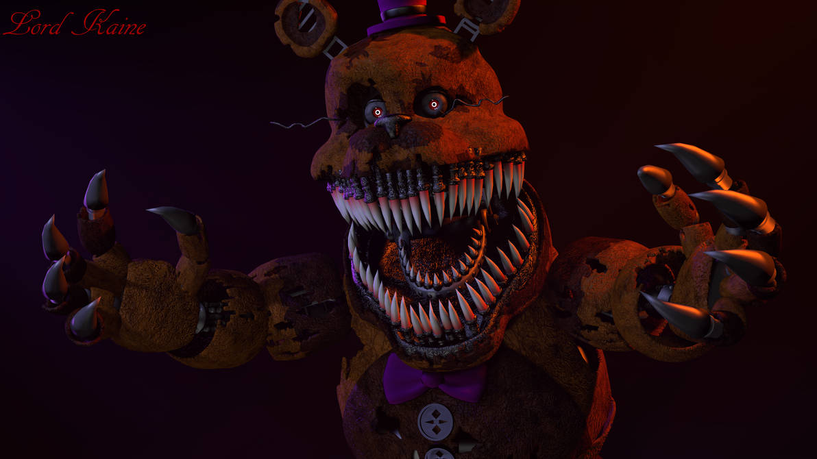 Nightmare Fredbear Wallpaper By Lord Kaine