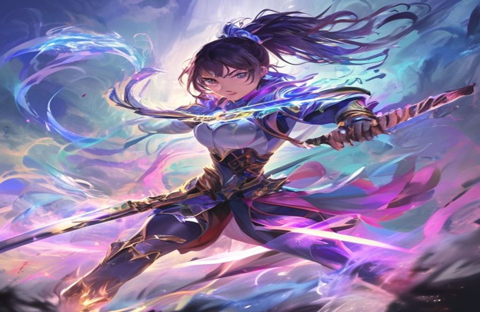 Anime Girl Warrior Wallpaper
