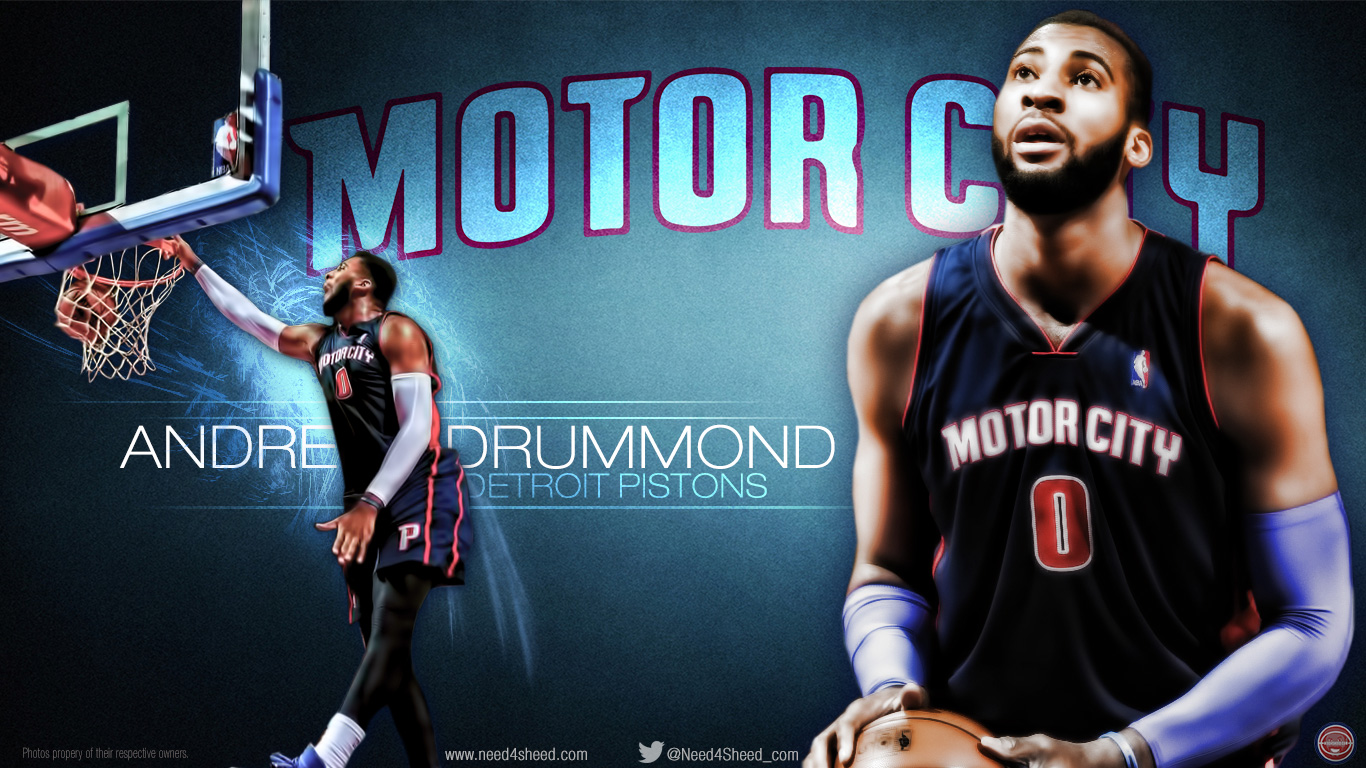 Andre Drummond Detroit Pistons Desktop Wallpaper